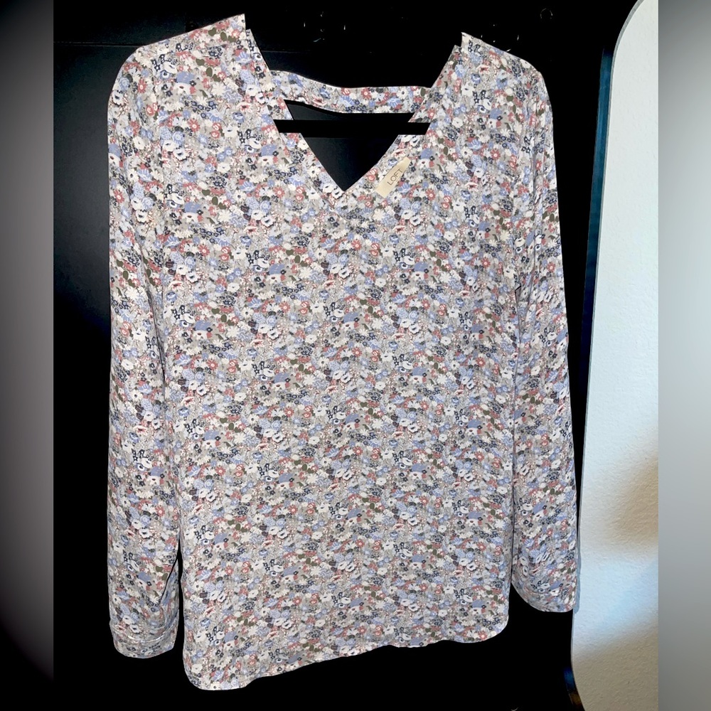 Loft Small Floral Blouse - Picture 1 of 3